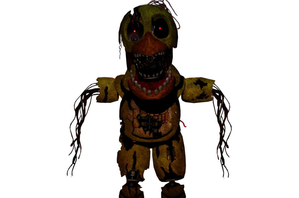 withered chica png.