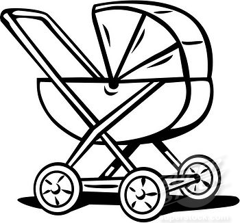A baby stroller