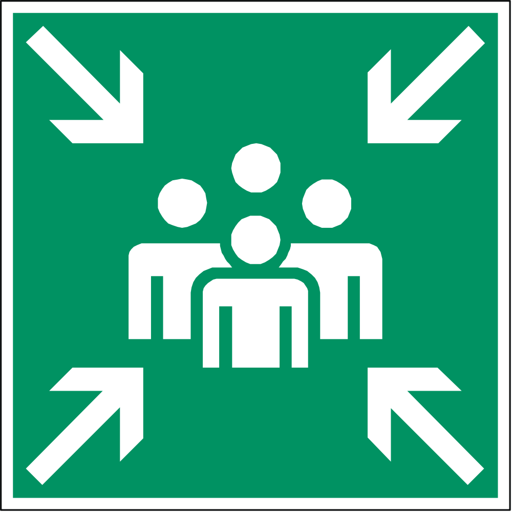 Assembly or Evacuation Point Sign