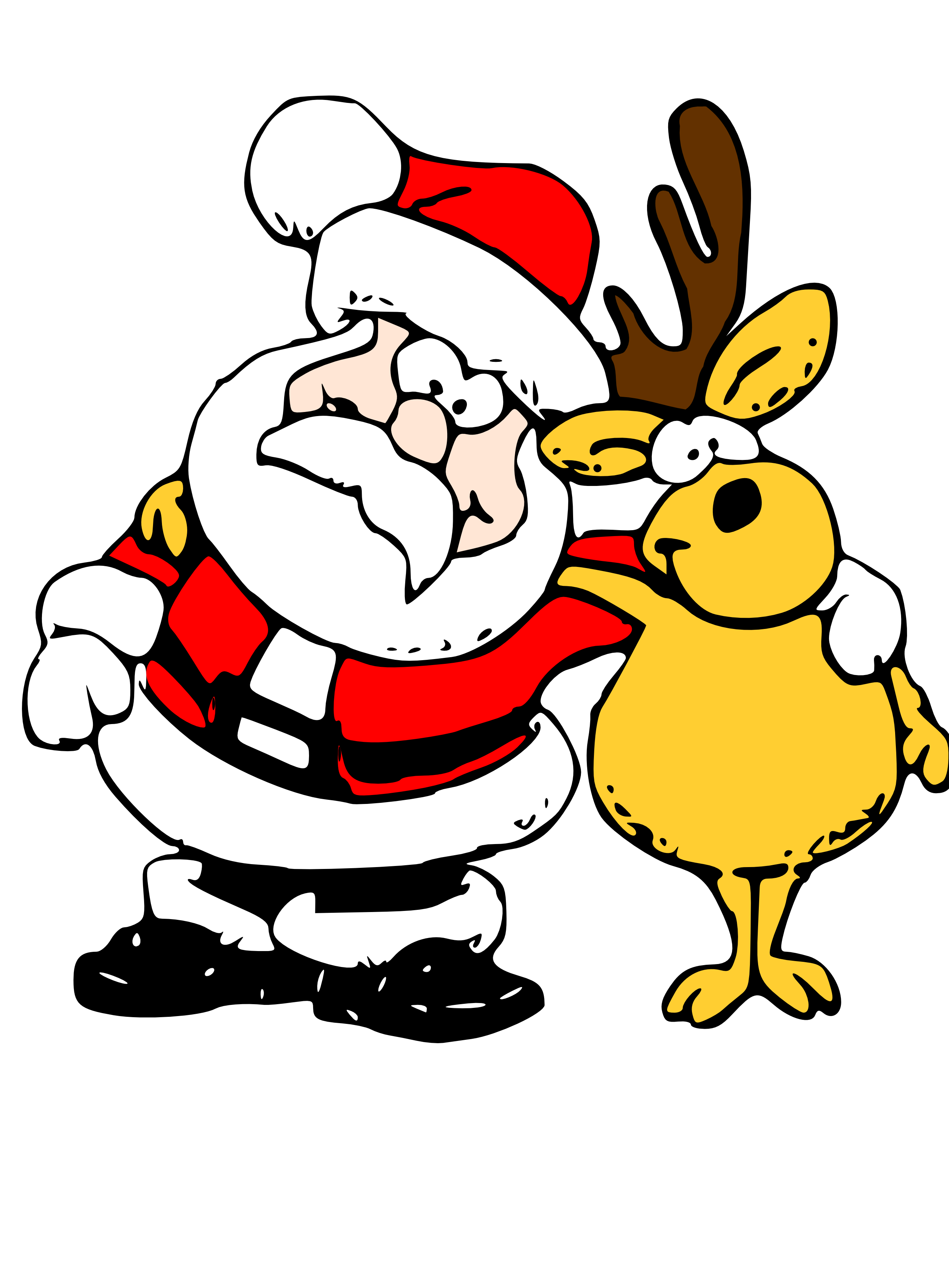 Santa And Reindeer Drawing Clip Art Library Santa And Reindeer Drawing Clip Art Library
