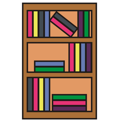 clipart bookshelves - photo #4