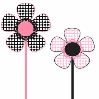 Plaid flower border clip art plaid flower border image image
