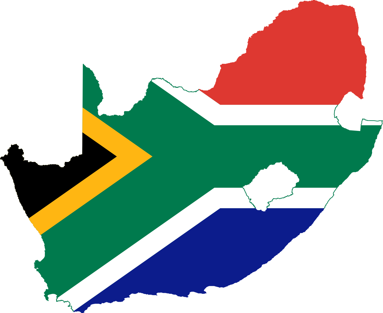 South African Flag Clip Art