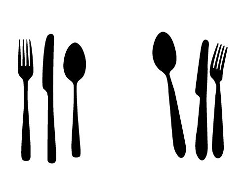 Free Spoon Knife and Fork vectors for your Kitchen Designs