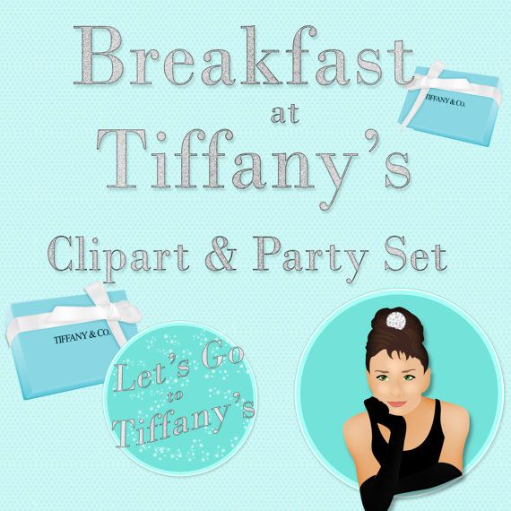 Breakfast at Tiffany&Vector Clipart