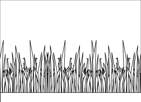 Grass Clipart Black And White 