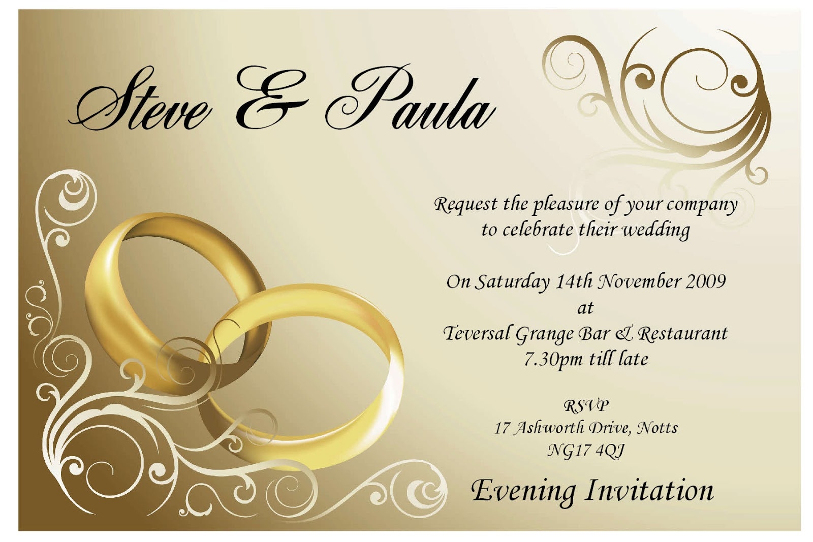 sample wedding invitation card - Clip Art Library Throughout Free E Wedding Invitation Card Templates