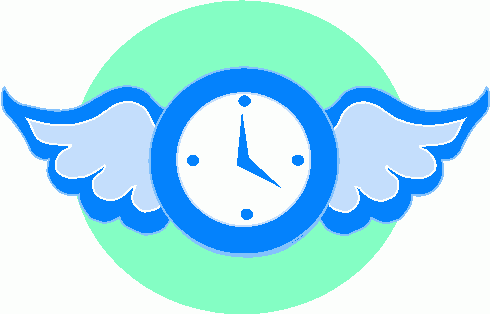Time Flies Reading Clipart