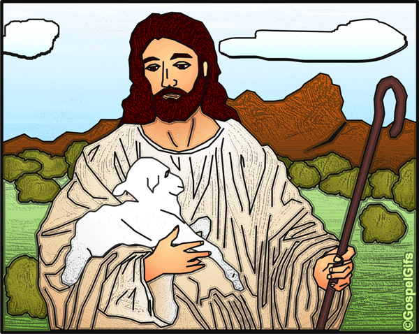 jesus the shepherd clipart