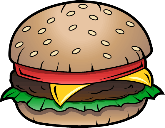 plain hamburger clip art