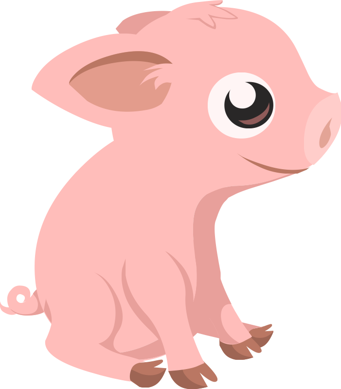 Pigs clip art 6