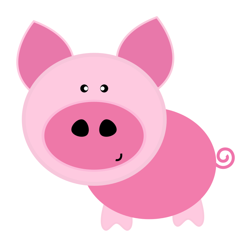 Pigs clip art image