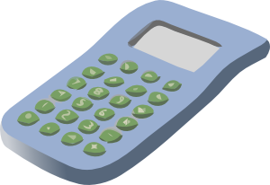 Simple Calculator Clip Art