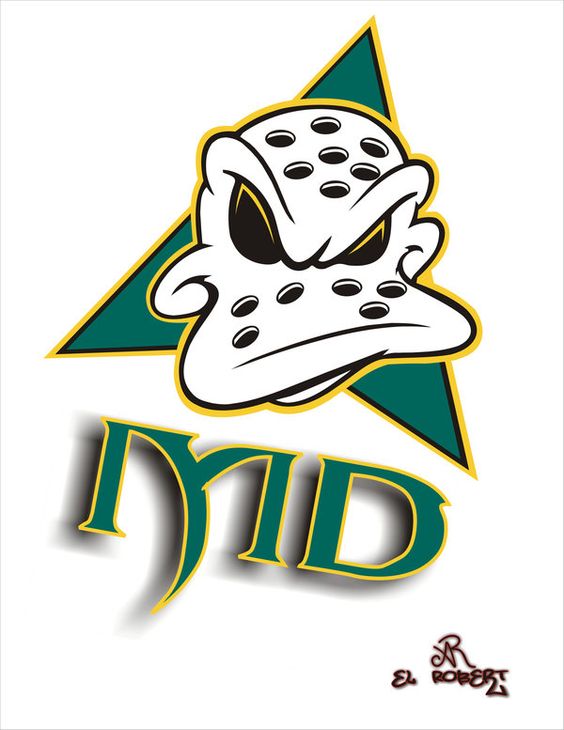 The Mighty Ducks Cartoon Logo By El Ralo Clipart