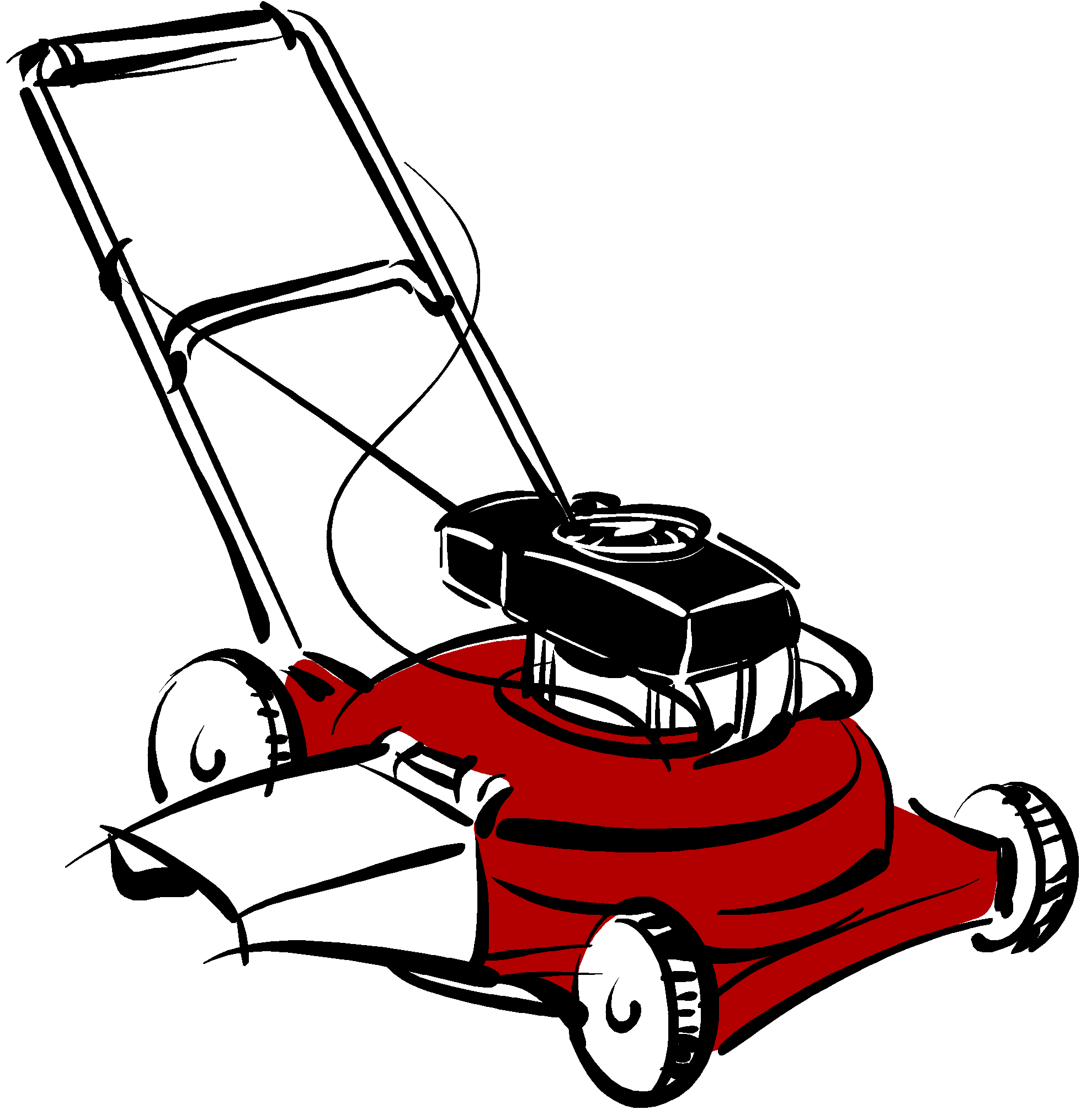 Lawn Mower Cartoon Png Clip Art Library