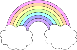 Pastel Rainbow Clipart 