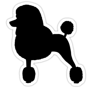 Standard Poodle Silhouette 