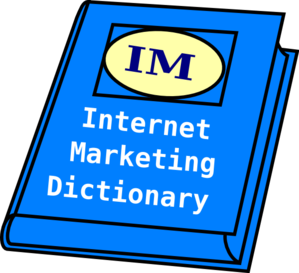 Internet Marketing Dictionary Clip Art