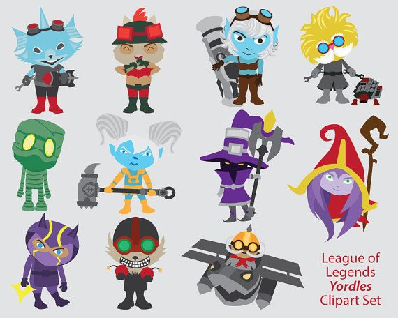 League of Legends Clipart: Yordles