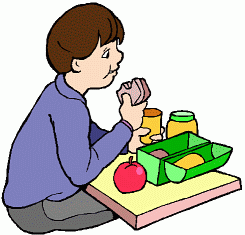 Kids Lunch Clipart Black And White