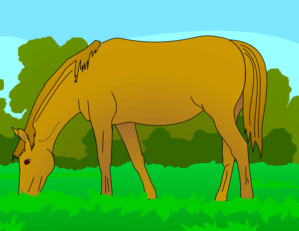 cow grazing clipart - photo #37