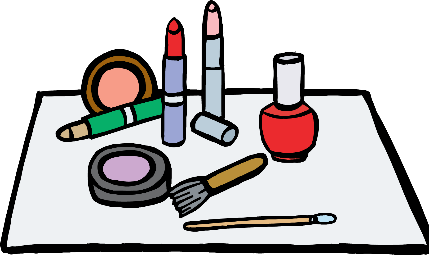 Cartoon Cosmetics Clipart 