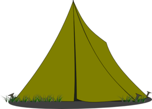 Tent ridge blue clip art at vector clip art image