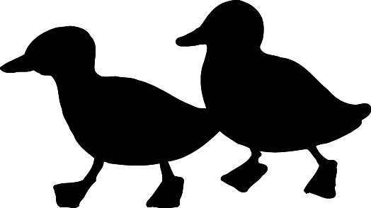 Duck silhouette clip art image 