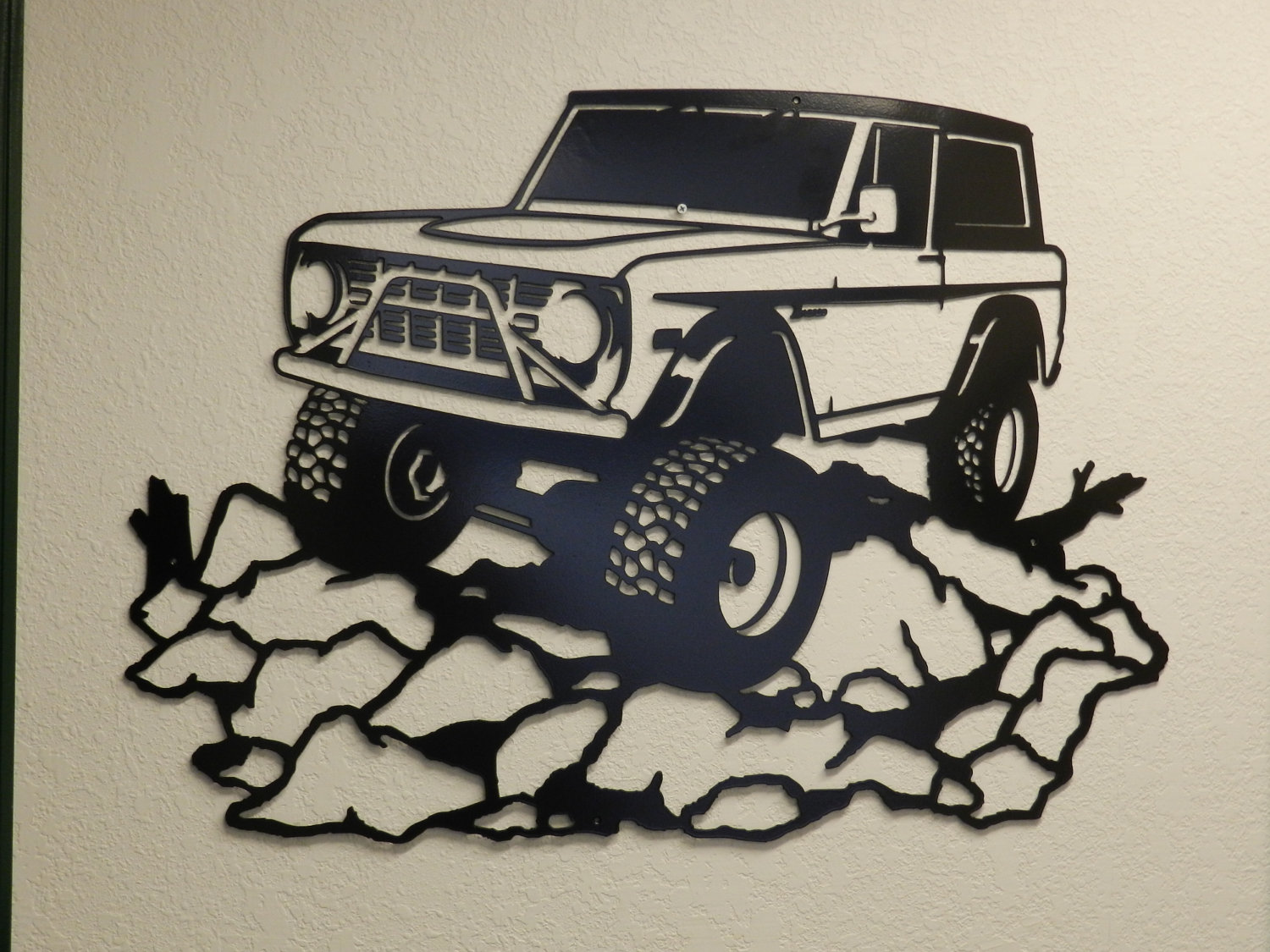 Early Ford Bronco Metal Wall Art by SunsetMetalworks