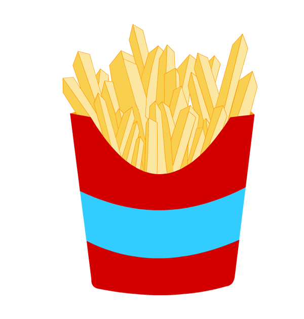 clip art thanksgiving finger chips french fries 