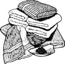 towel clipart black and white