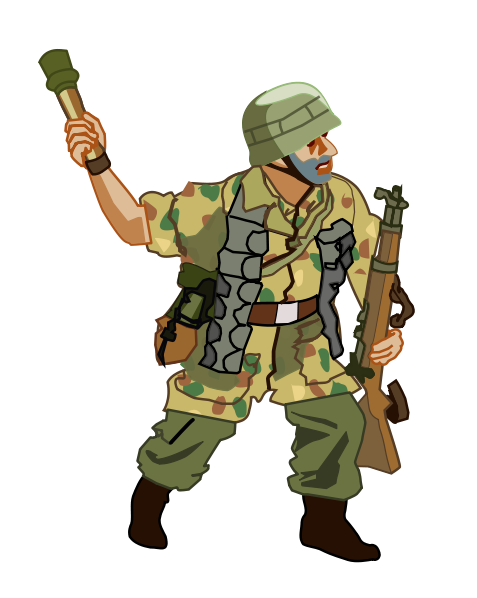German Soldier Clipart
