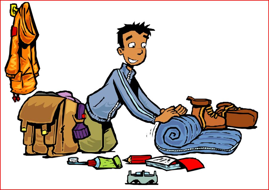 Packing Bags Clipart