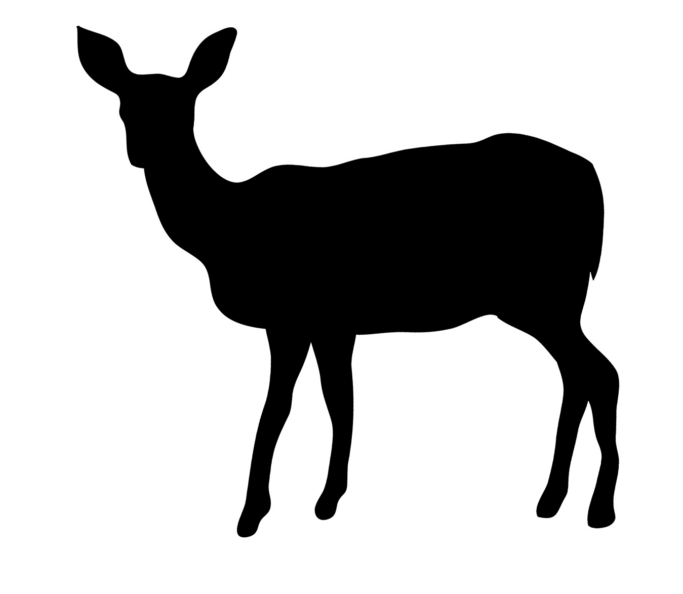 Doe Silhouette Clipart 