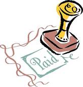 Paid in Full Stamp Clipart 