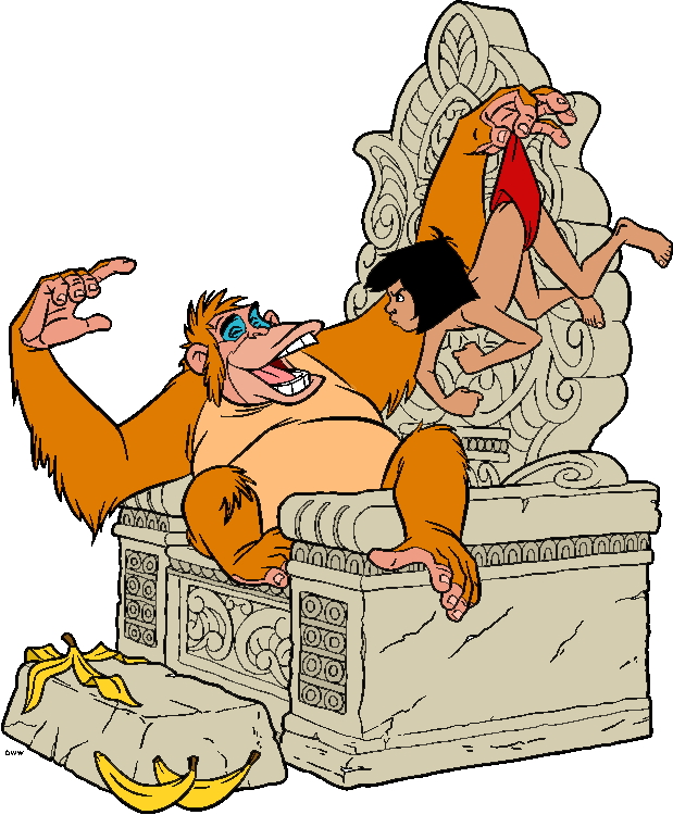 king louie and mowgli - Clip Art Library.