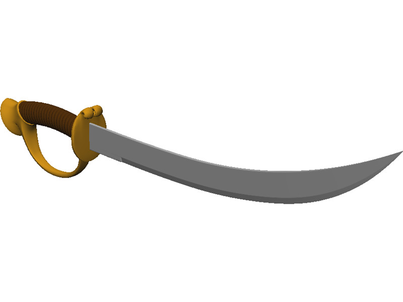 Pirate Sword 3D Model Download