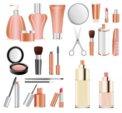 A variety of cosmetics clip art Free vector in Encapsulated 