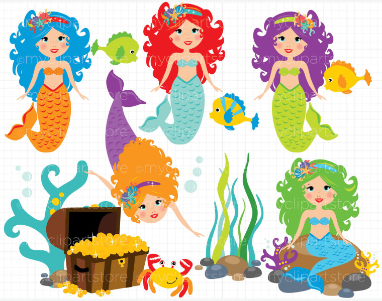 Free Mermaids Cliparts, Download Free Mermaids Cliparts png images