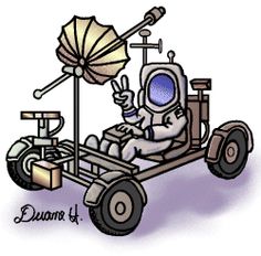 moon buggy cartoon - Clip Art Library