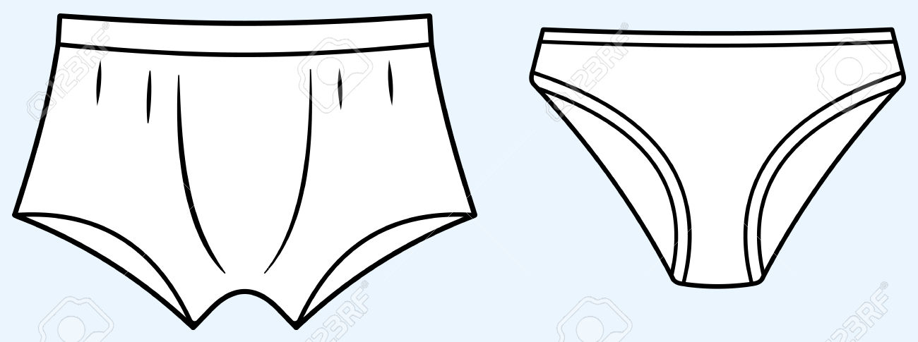 Top Underwear Clipart Image 