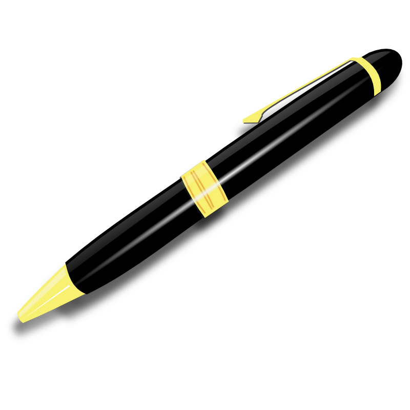 Ink with pen cliparts clipart image