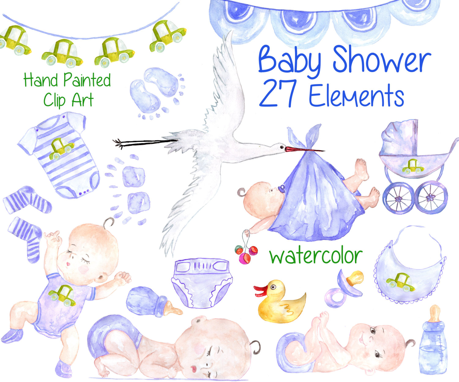 baby shower items clipart - photo #38