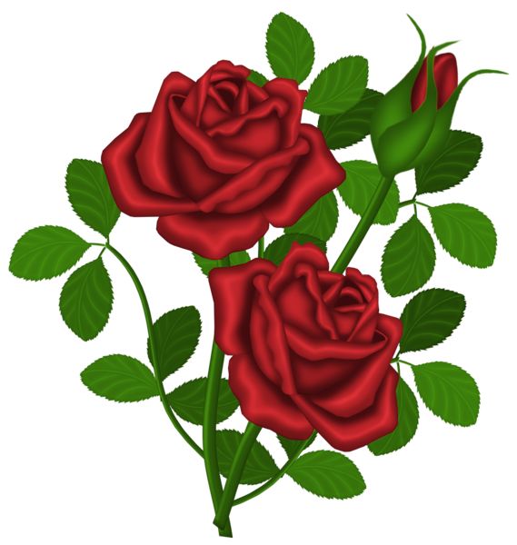 clipart images of red roses - photo #20