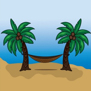 Tropical Island Clipart Image