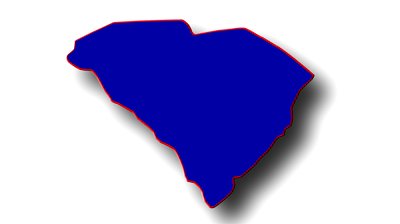 South Carolina State Silhouette Clipart 
