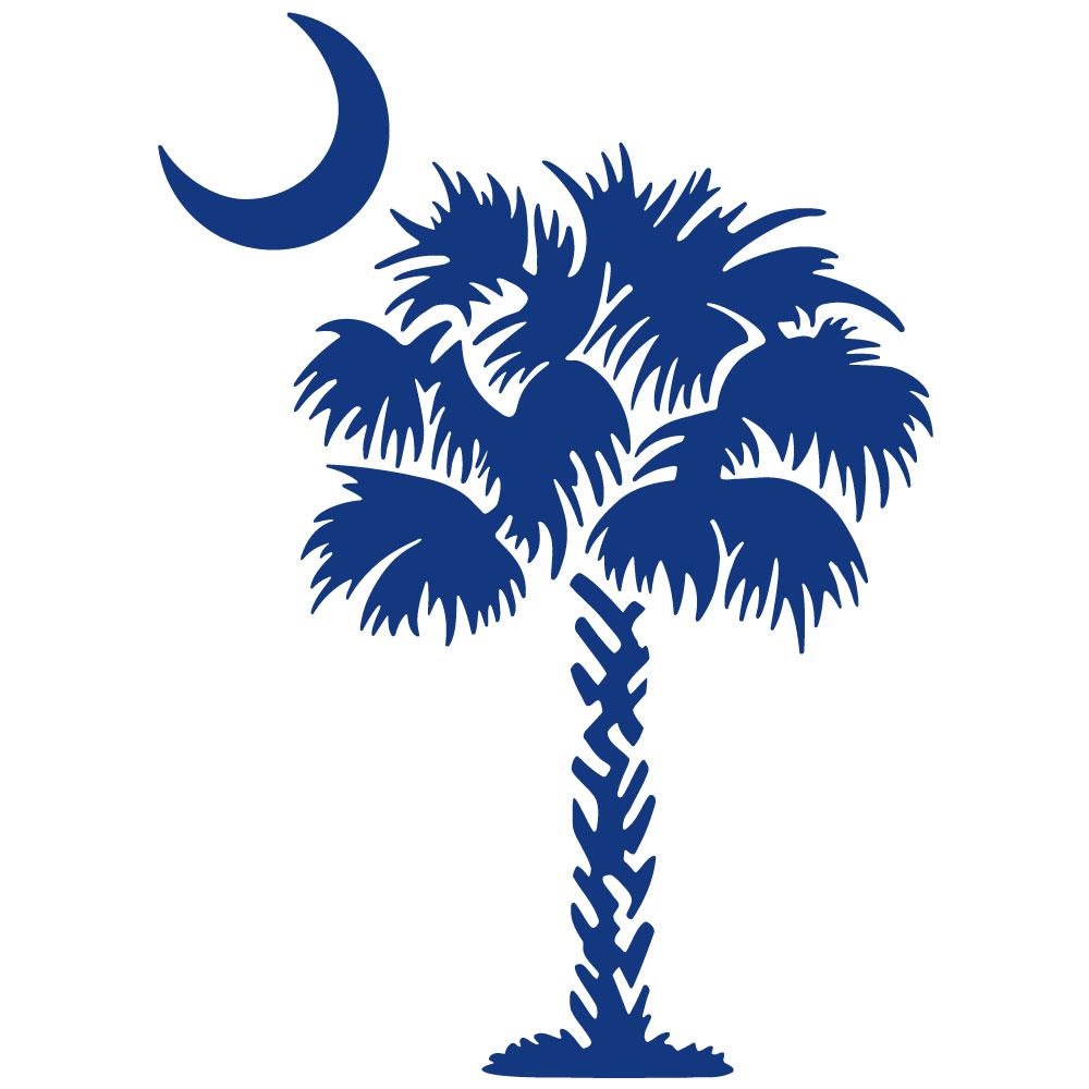South Carolina Palmetto Tree And Moon 