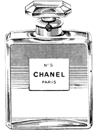 Sweetly Scrapped: Vintage CHANEL Ad Clipart And Perfume Bottle 