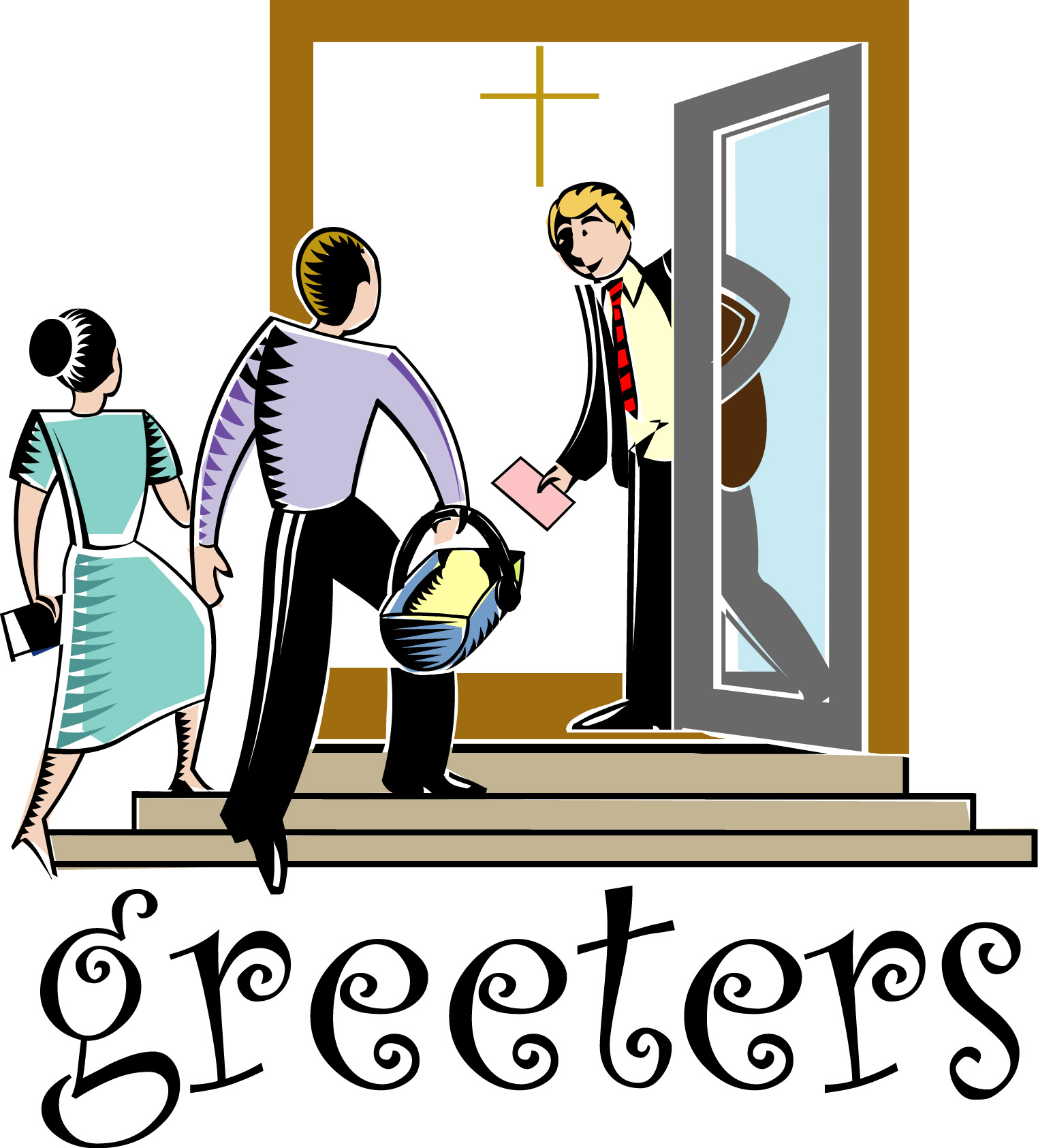 Church Greeters Clipart