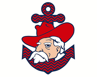 Ole Miss Rebels Colonel Anchor SVG DXF Vector For 